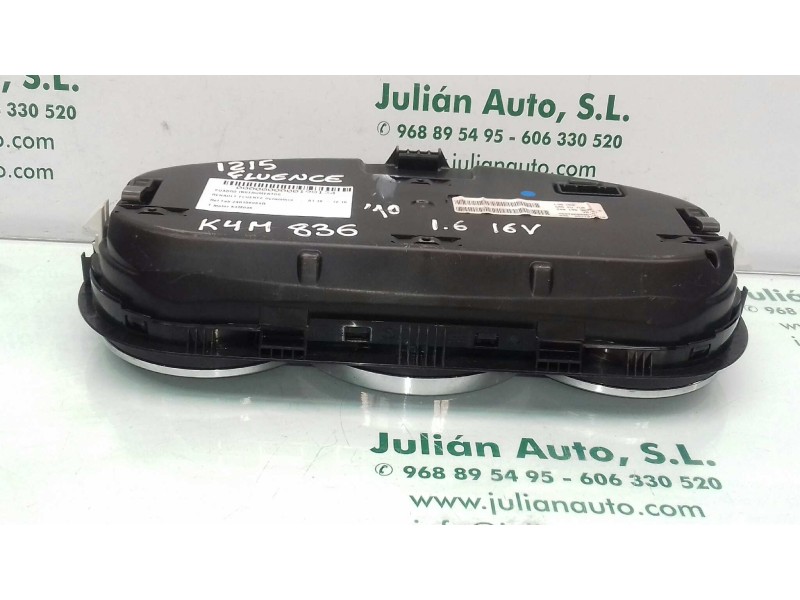 Recambio de cuadro instrumentos para renault fluence dynamique referencia OEM IAM 248106969R 281216746 JOHNSON CONTROLS
