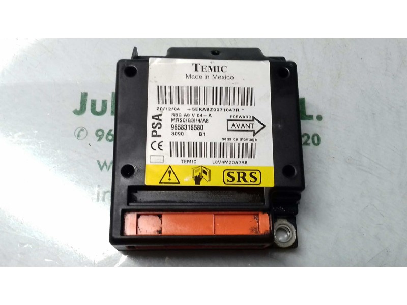 Recambio de centralita airbag para citroen c3 hdi 70 furio referencia OEM IAM 9658316580  TEMIC