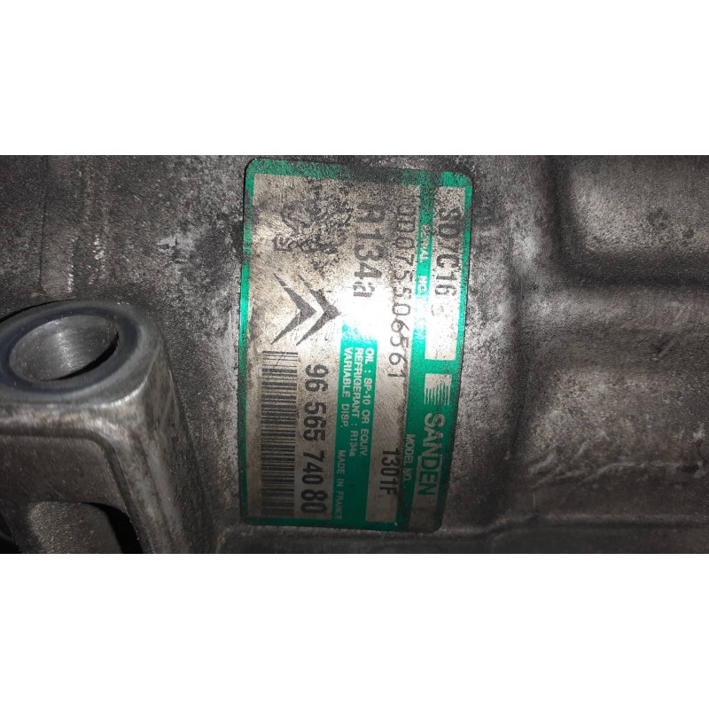 Recambio de compresor aire acondicionado para citroen c5 berlina sx (e) referencia OEM IAM 9656574080 SD7C16 SANDEN