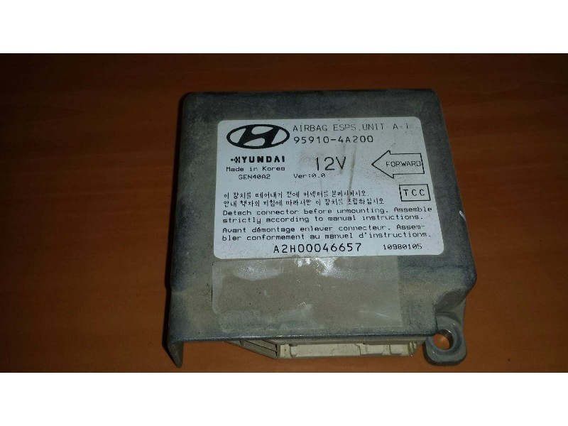Recambio de centralita airbag para hyundai h 1 h 1 furg.caja cerr.c. puerta referencia OEM IAM 959104A200 GEN40A2 