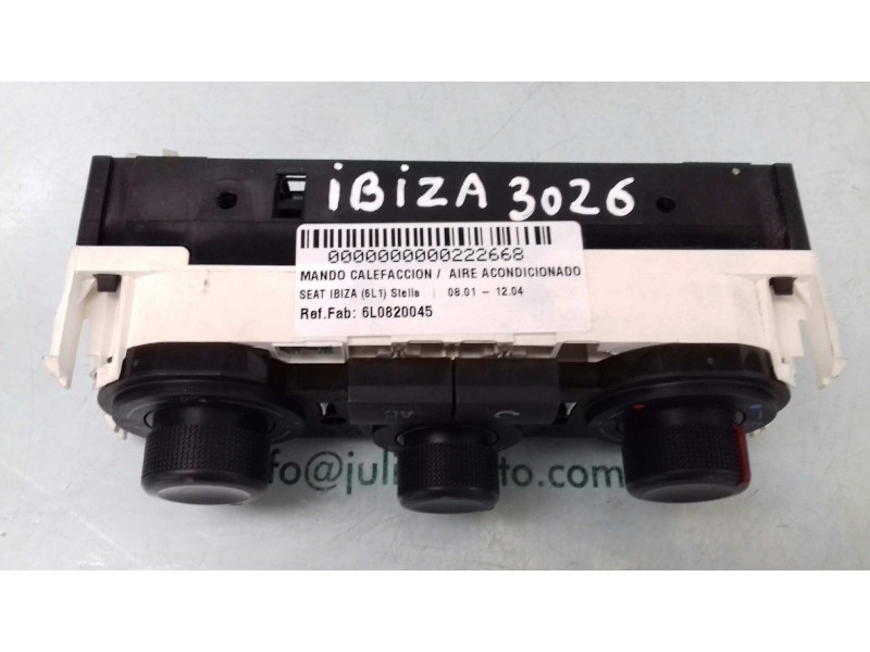 Recambio de mando calefaccion / aire acondicionado para seat ibiza (6l1) stella referencia OEM IAM 6L0820045 6Q0819445 