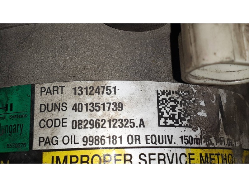 Recambio de compresor aire acondicionado para opel astra h berlina cosmo referencia OEM IAM 9986181  DELPHI