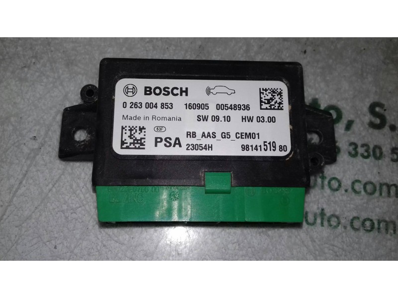 Recambio de modulo electronico para peugeot 208 allure referencia OEM IAM 9814151980 0263004853 BOSCH