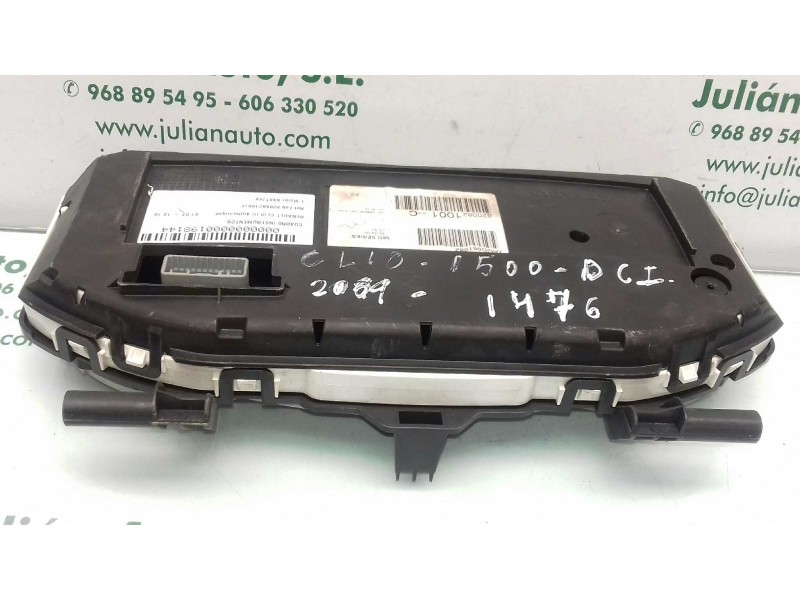 Recambio de cuadro instrumentos para renault clio iii authentique referencia OEM IAM 8200821001C 2RPF10A855A VISTEON