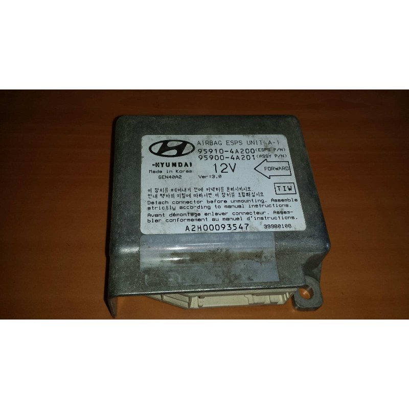 Recambio de centralita airbag para hyundai h 100 furgoneta caj.cerr.acristalada, 6 - plazas referencia OEM IAM 959104A200 959004