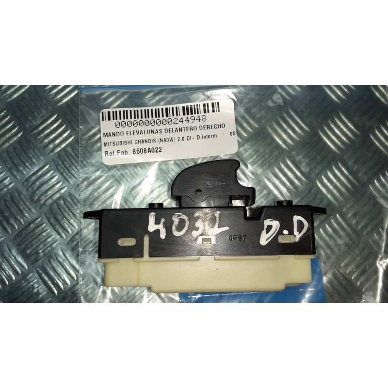 Recambio de mando elevalunas delantero derecho para mitsubishi grandis (na0w) 2.0 di-d inform referencia OEM IAM 8608A022 514933