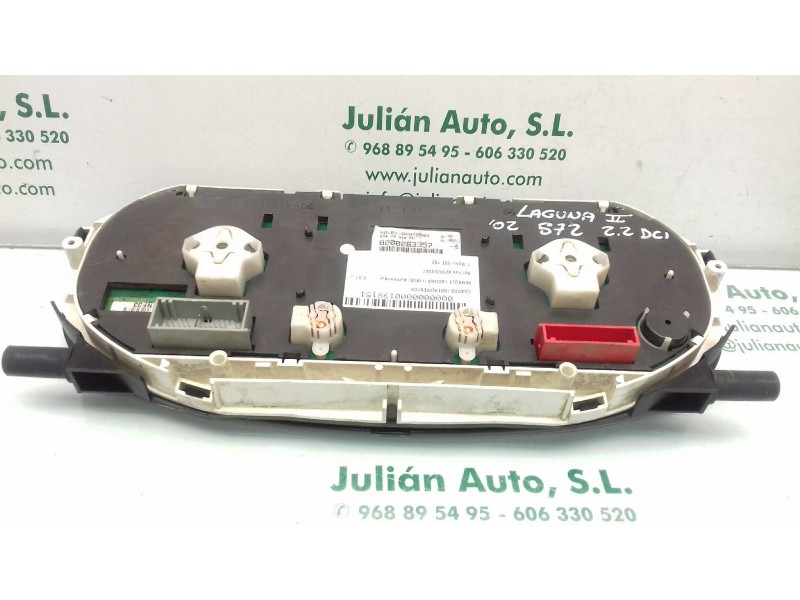 Recambio de cuadro instrumentos para renault laguna ii (bg0) authentique referencia OEM IAM 8200263357 5514000062 JAEGER