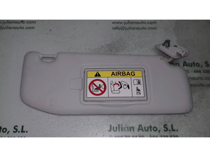 Recambio de parasol derecho para peugeot 208 allure referencia OEM IAM   