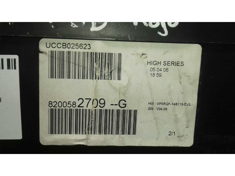 Recambio de cuadro instrumentos para renault clio iii emotion referencia OEM IAM 8200582709G 8200582709 VISTEON