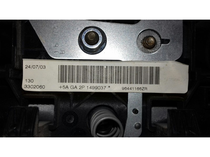 Recambio de airbag delantero izquierdo para peugeot 206 berlina x-line referencia OEM IAM 96441166ZR  DOS CONECTORES