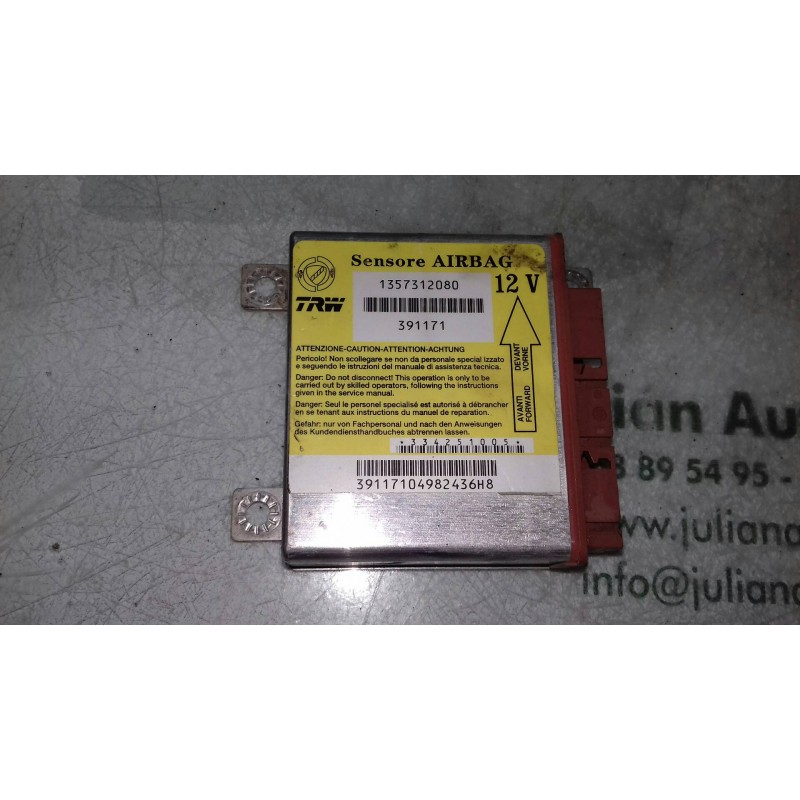 Recambio de centralita airbag para citroen jumper caja abierta, doble cabina (06.2006 =>) 35 l2 hdi 120 heavy referencia OEM IAM