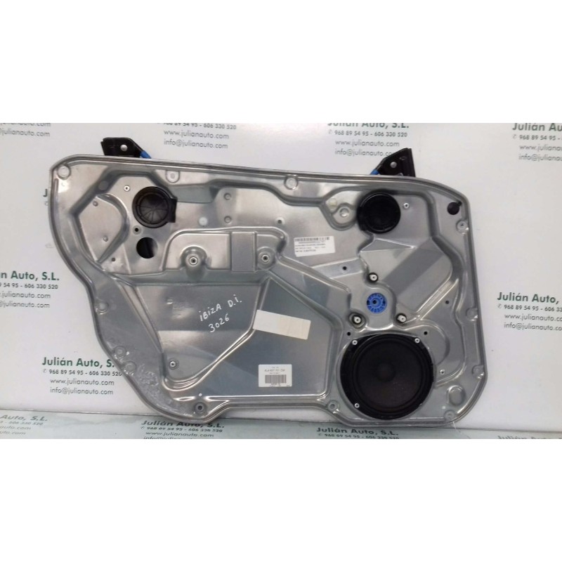 Recambio de elevalunas delantero izquierdo para seat ibiza (6l1) stella referencia OEM IAM 6L4837751CM 6L4837755P ELECTRICO