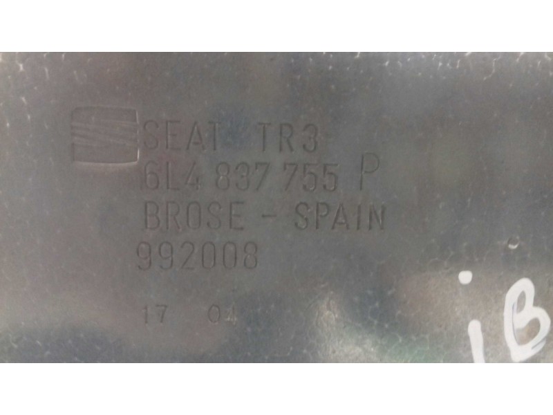 Recambio de elevalunas delantero izquierdo para seat ibiza (6l1) stella referencia OEM IAM 6L4837751CM 6L4837755P ELECTRICO