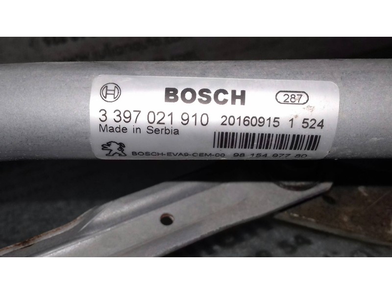 Recambio de motor limpia delantero para peugeot 208 allure referencia OEM IAM 9815497780 201609151524 3397021910