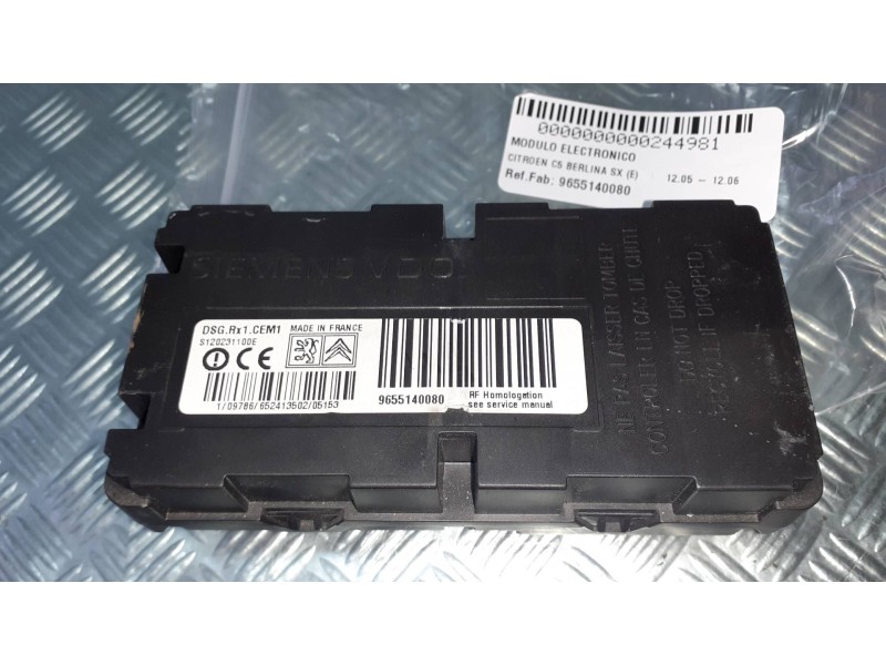 Recambio de modulo electronico para citroen c5 berlina sx (e) referencia OEM IAM 9655140080 S120231100E NEUMATICOS