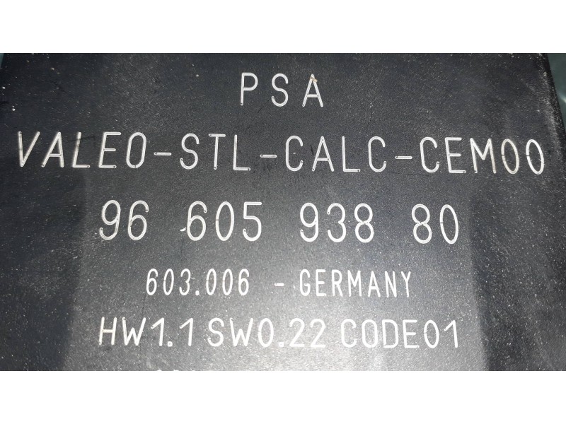 Recambio de modulo electronico para citroen c5 berlina sx (e) referencia OEM IAM 9660593880  VALEO