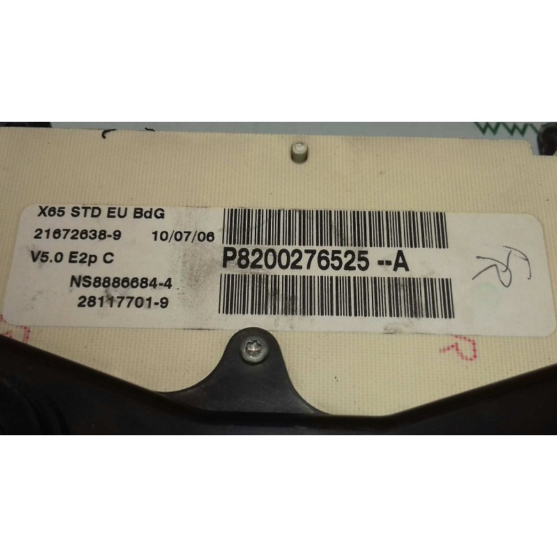 Recambio de cuadro instrumentos para renault clio ii fase ii (b/cb0) generique referencia OEM IAM P8200276525A 8200276525 281177