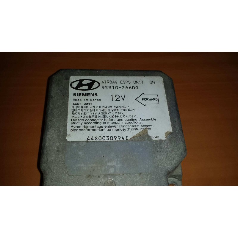 Recambio de centralita airbag para hyundai santa fe (sm) 2.0 gls crdi 4x4 referencia OEM IAM 9591026600 5WK43044 