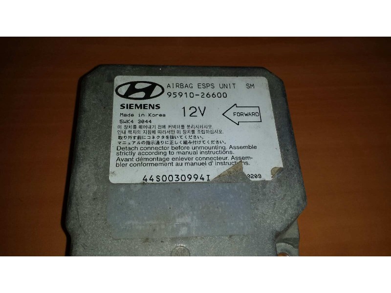 Recambio de centralita airbag para hyundai santa fe (sm) 2.0 gls crdi 4x4 referencia OEM IAM 9591026600 5WK43044 