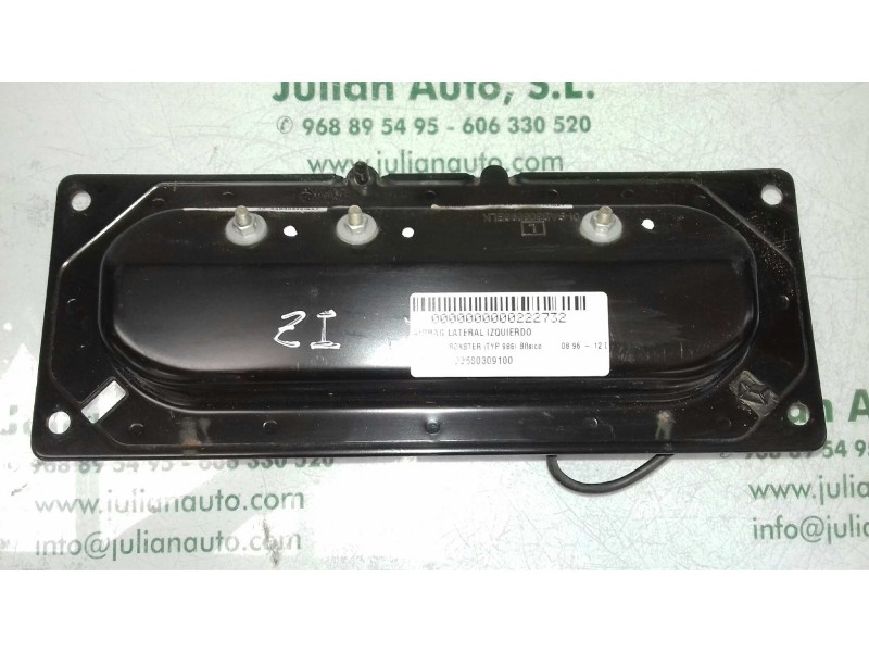 Recambio de airbag lateral izquierdo para porsche boxster (typ 986) básico referencia OEM IAM 996803091 99680309100 