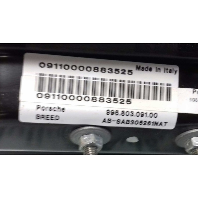 Recambio de airbag lateral izquierdo para porsche boxster (typ 986) básico referencia OEM IAM 996803091 99680309100 