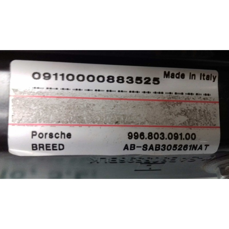 Recambio de airbag lateral izquierdo para porsche boxster (typ 986) básico referencia OEM IAM 996803091 99680309100 