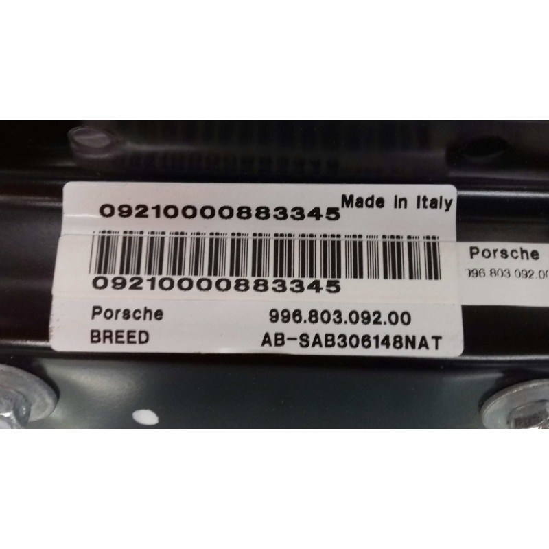 Recambio de airbag lateral derecho para porsche boxster (typ 986) básico referencia OEM IAM 996803092 99680309200 