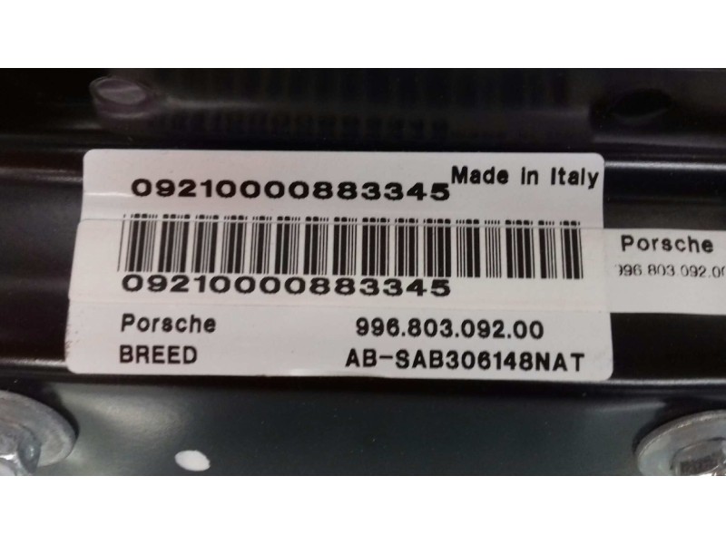 Recambio de airbag lateral derecho para porsche boxster (typ 986) básico referencia OEM IAM 996803092 99680309200 