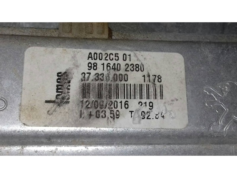 Recambio de elevalunas trasero izquierdo para peugeot 208 allure referencia OEM IAM 9816401580 9816402380 ELECTRICO