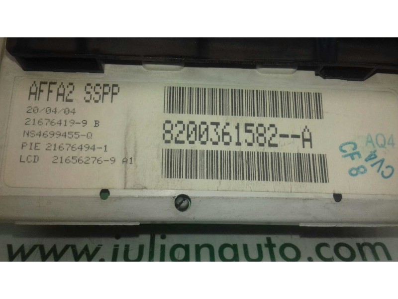 Recambio de pantalla multifuncion para renault laguna ii (bg0) authentique referencia OEM IAM 8200361582A  SAGEM