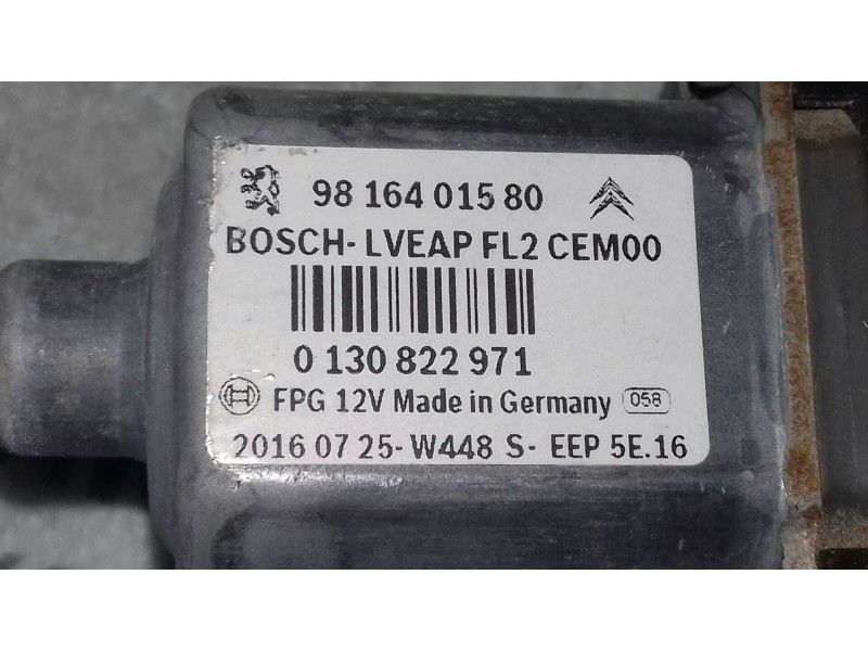 Recambio de elevalunas trasero izquierdo para peugeot 208 allure referencia OEM IAM 9816401580 9816402380 ELECTRICO