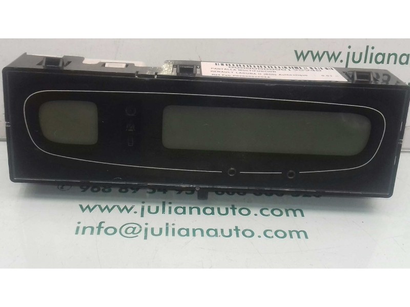 Recambio de pantalla multifuncion para renault laguna ii (bg0) authentique referencia OEM IAM P8200002604A  SAGEM