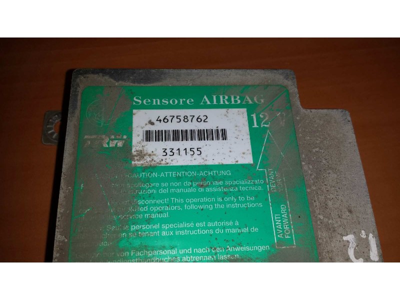 Recambio de centralita airbag para fiat punto berlina (188) 1.2 8v referencia OEM IAM 46758762 331155 