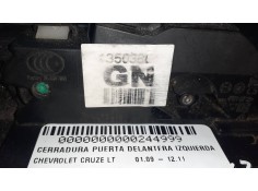 Recambio de cerradura puerta delantera izquierda para chevrolet cruze lt referencia OEM IAM 13503801  3023801F 2