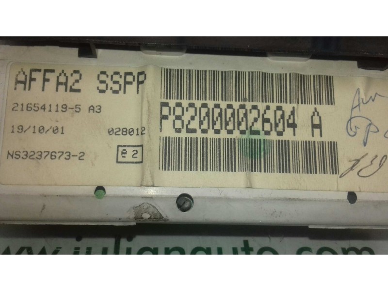 Recambio de pantalla multifuncion para renault laguna ii (bg0) authentique referencia OEM IAM P8200002604A  SAGEM