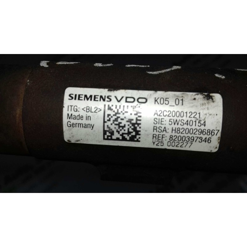 Recambio de rampa inyectora para renault megane ii berlina 5p authentique referencia OEM IAM 8200397346 A2C20001221 H82002968667