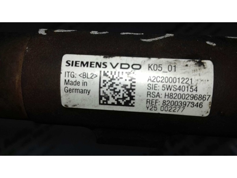 Recambio de rampa inyectora para renault megane ii berlina 5p authentique referencia OEM IAM 8200397346 A2C20001221 H82002968667