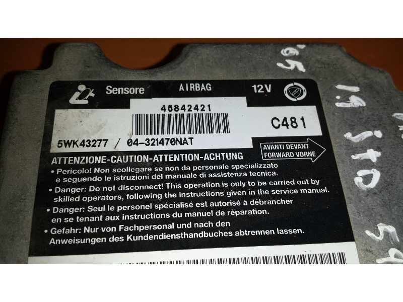 Recambio de centralita airbag para alfa romeo 147 (190) 1.9 jtd distinctive referencia OEM IAM 5WK43277 46842421 04321470NAT