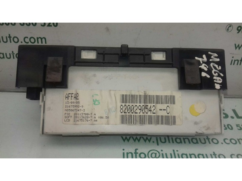Recambio de pantalla multifuncion para renault laguna ii (bg0) authentique referencia OEM IAM 8200290542C  JOHNSON CONTROLS
