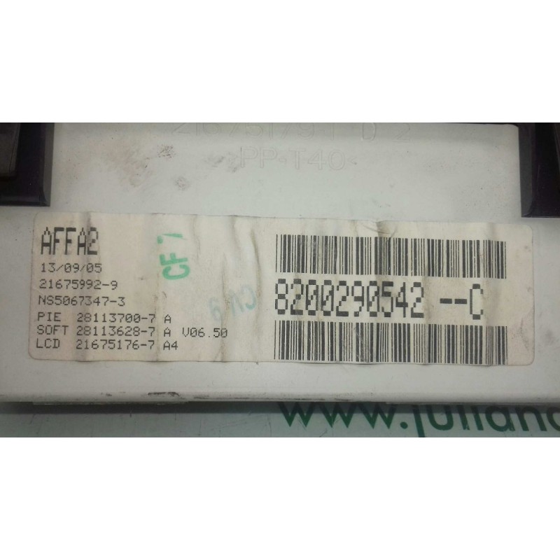 Recambio de pantalla multifuncion para renault laguna ii (bg0) authentique referencia OEM IAM 8200290542C  JOHNSON CONTROLS