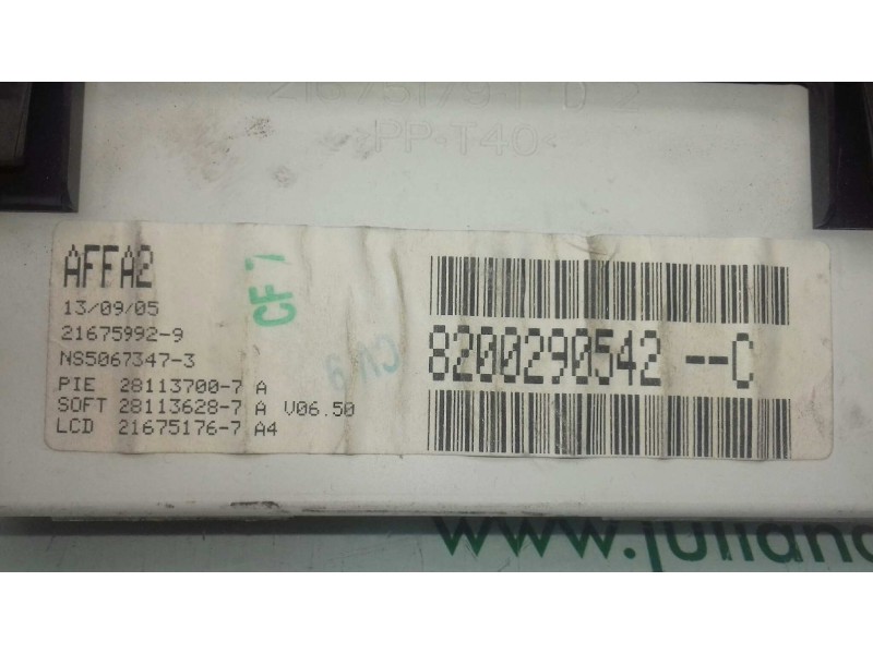 Recambio de pantalla multifuncion para renault laguna ii (bg0) authentique referencia OEM IAM 8200290542C  JOHNSON CONTROLS