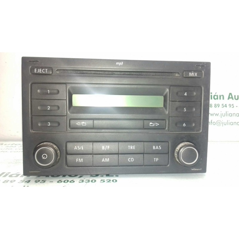 Recambio de sistema audio / radio cd para volkswagen polo (9n3) edition referencia OEM IAM 6Q0035152F RCD200 MP3