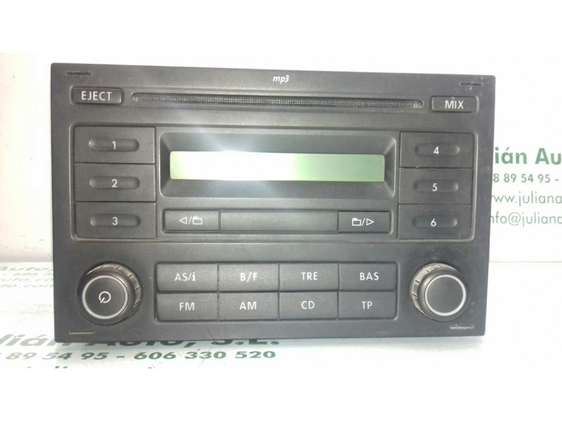Recambio de sistema audio / radio cd para volkswagen polo (9n3) edition referencia OEM IAM 6Q0035152F RCD200 MP3