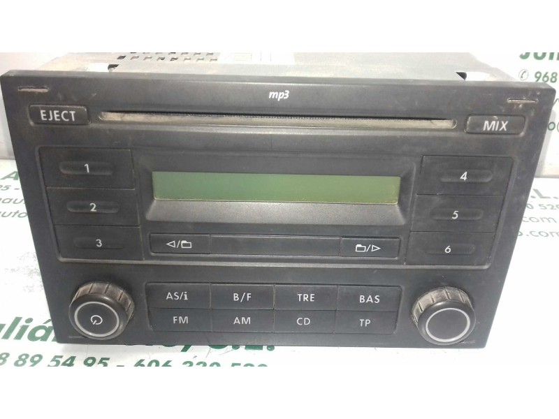 Recambio de sistema audio / radio cd para volkswagen polo (9n3) edition referencia OEM IAM 6Q0035152F RCD200 MP3