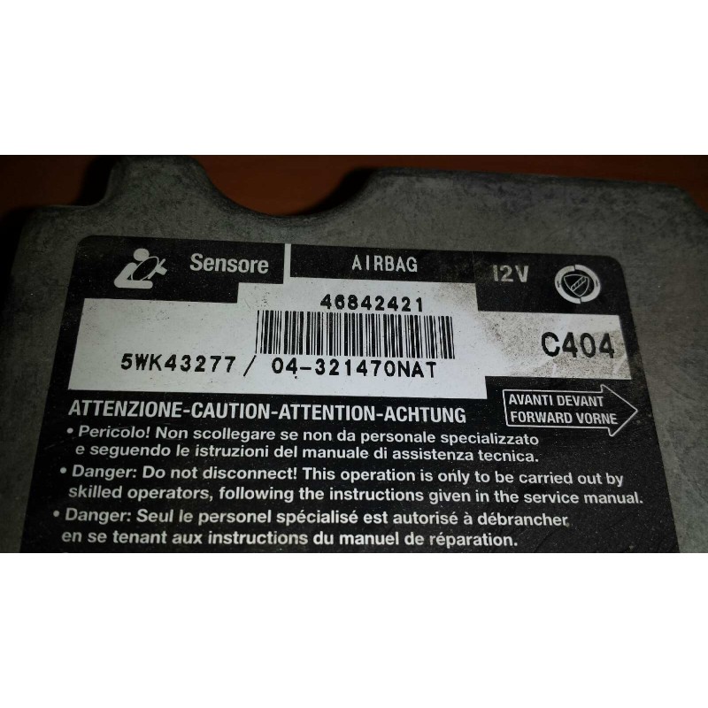 Recambio de centralita airbag para alfa romeo 147 (190) 1.6 t.spark eco distinctive referencia OEM IAM 5WK43277 46842421 0432147