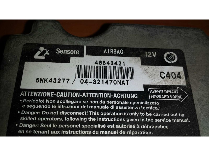Recambio de centralita airbag para alfa romeo 147 (190) 1.6 t.spark eco distinctive referencia OEM IAM 5WK43277 46842421 0432147