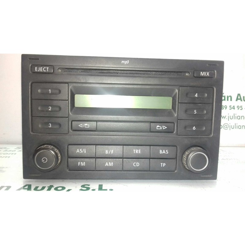 Recambio de sistema audio / radio cd para volkswagen polo (9n3) edition referencia OEM IAM 6Q0035152D RCD 200 MP3