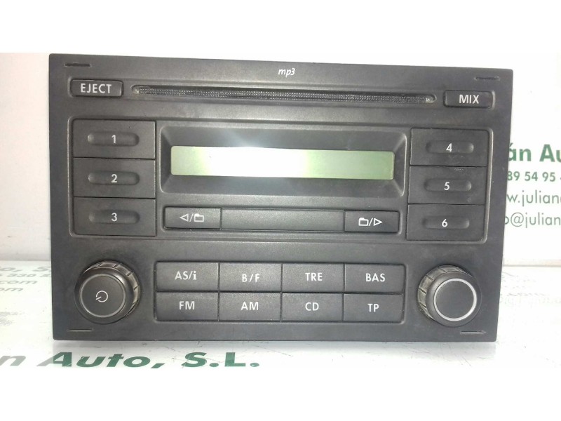Recambio de sistema audio / radio cd para volkswagen polo (9n3) edition referencia OEM IAM 6Q0035152D RCD 200 MP3