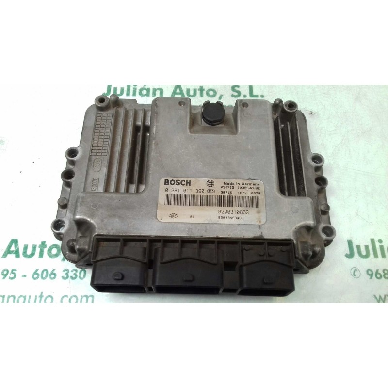 Recambio de centralita motor uce para renault scenic ii grand confort authentique referencia OEM IAM 8200310863 0281011390 BOSCH