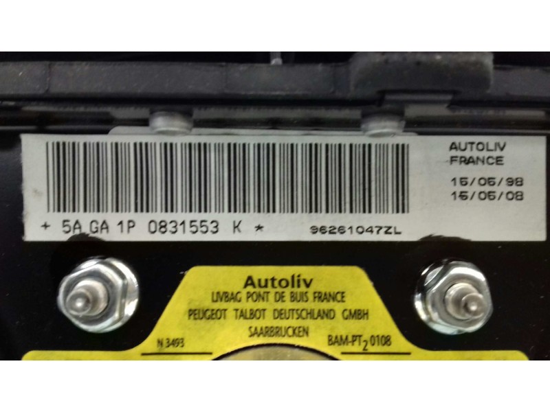 Recambio de airbag delantero izquierdo para peugeot 306 berlina 3/5 puertas (s1) xnd referencia OEM IAM 96261047ZL 5AGA1P0831553